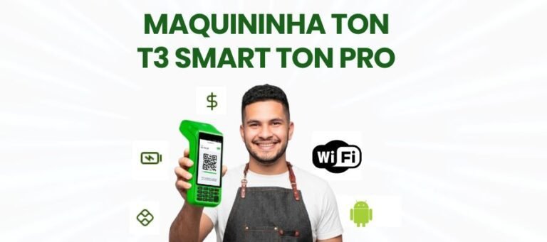 maquininha Ton T3 smart Ton pro