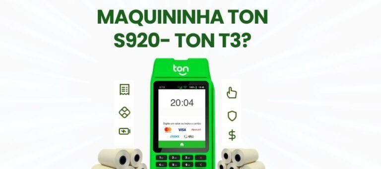 maquininha ton s920 - ton t3